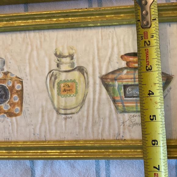 Vintage Perfume Bottles Design in Frame Set of 2 - Picture 5 of 5